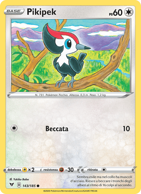 Pikipek, card 143 from Voltaggio Sfolgorante