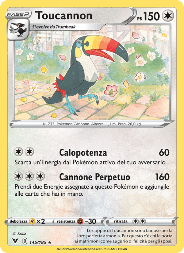 Toucannon, carta 145 di Voltaggio Sfolgorante