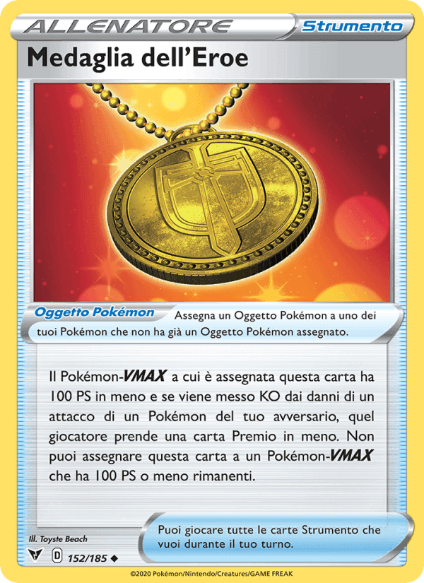 Medaglia dell'Eroe, carta 152 di Voltaggio Sfolgorante