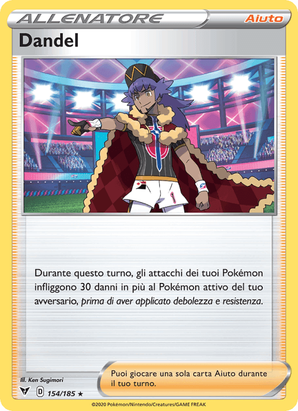 Dandel, carta 154 di Voltaggio Sfolgorante