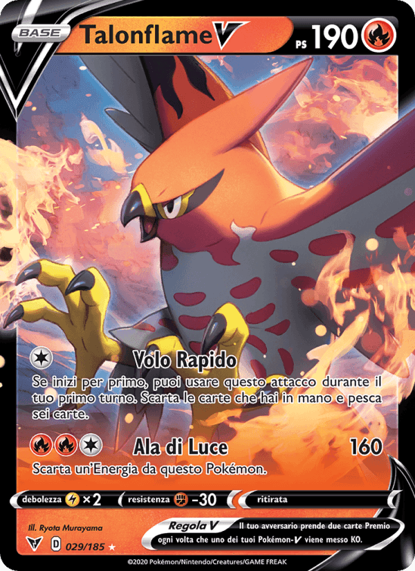Talonflame V, carte 29 de Voltaggio Sfolgorante