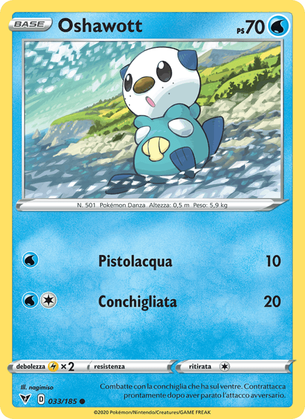 Oshawott, carte 33 de Voltaggio Sfolgorante