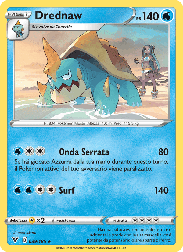 Drednaw, carta 39 di Voltaggio Sfolgorante