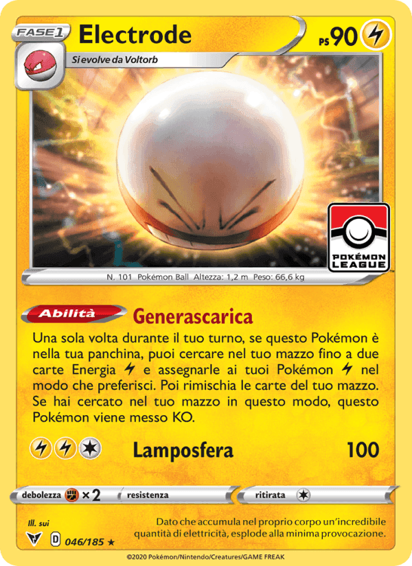 Electrode, carte 46 de Voltaggio Sfolgorante