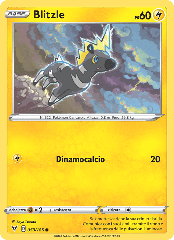 Blitzle, carte 53 de Voltaggio Sfolgorante