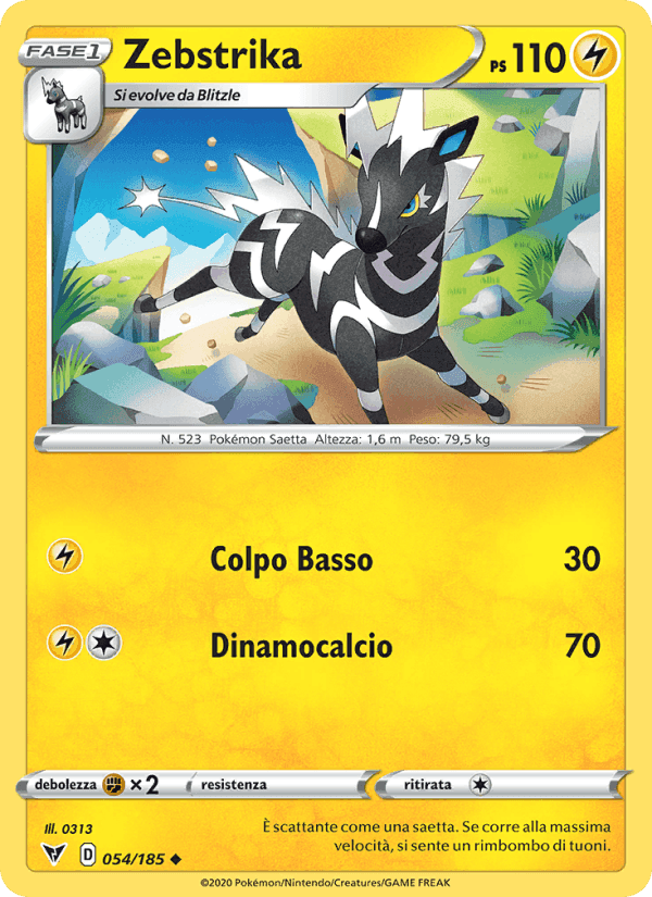 Zebstrika, card 54 from Voltaggio Sfolgorante