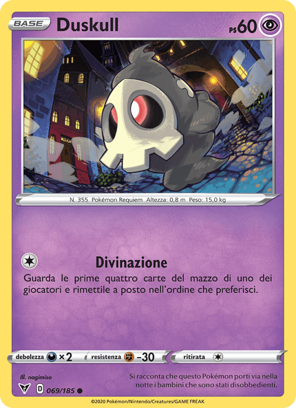 Duskull, carta 69 di Voltaggio Sfolgorante