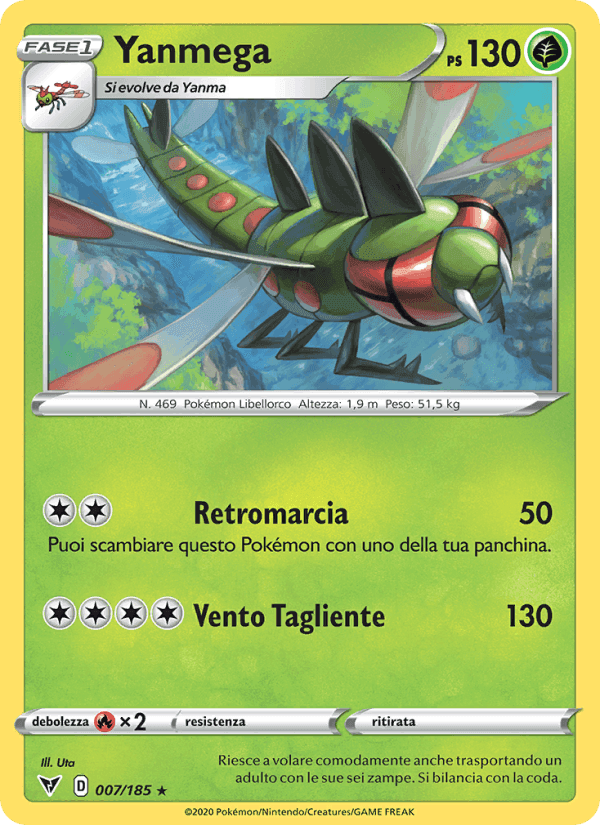 Yanmega, carta 7 de Voltaggio Sfolgorante