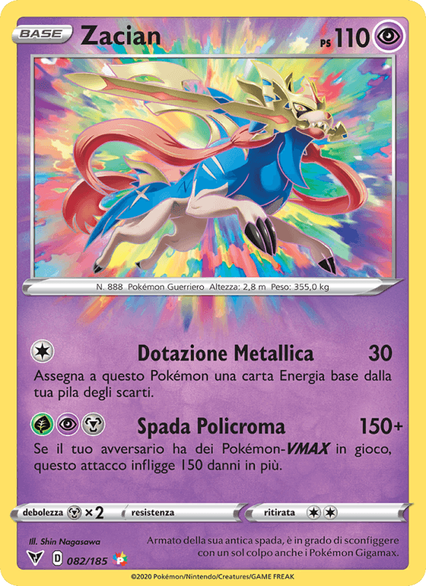 Zacian, card 82 from Voltaggio Sfolgorante