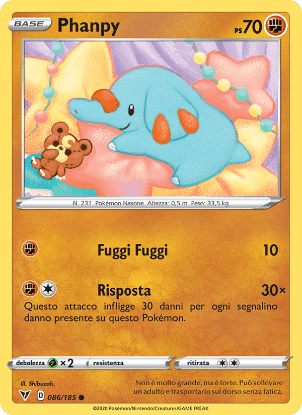 Phanpy, carta 86 di Voltaggio Sfolgorante