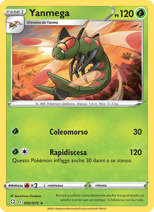 Yanmega, card 2 from Destino Splendente