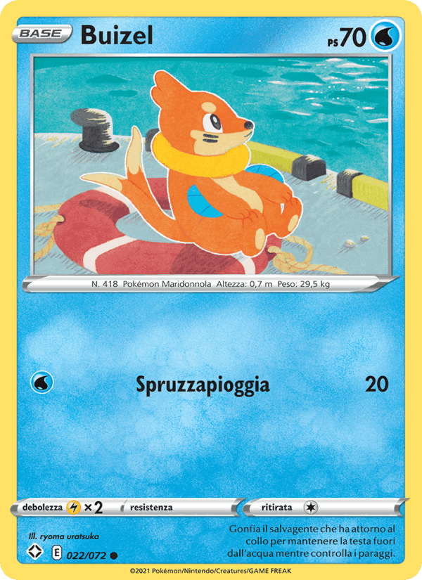 Buizel, carta 22 di Destino Splendente
