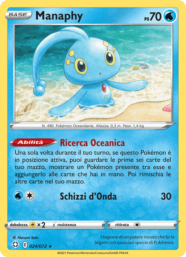 Manaphy, card 24 from Destino Splendente
