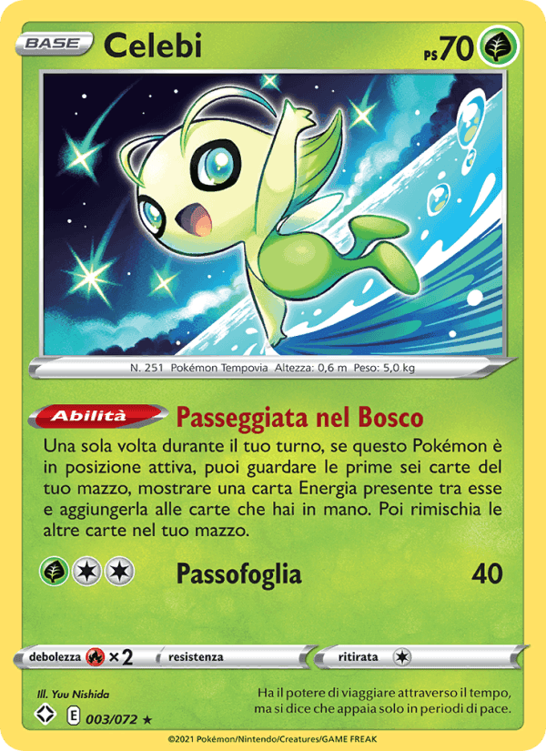 Destino Splendente の 3 番、Celebi