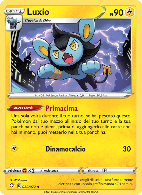 Luxio, carta 32 di Destino Splendente