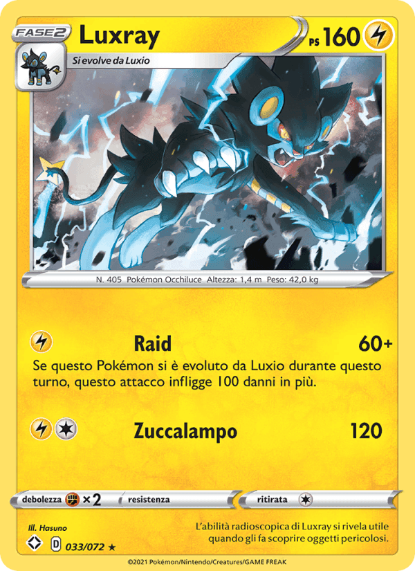 Luxray, carta 33 di Destino Splendente