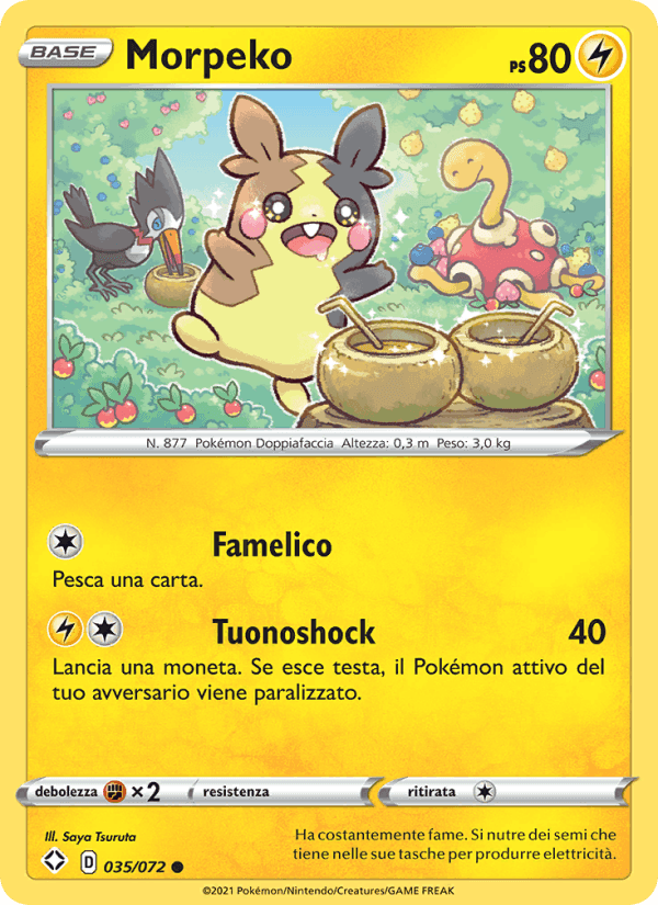 Morpeko, carta 35 di Destino Splendente
