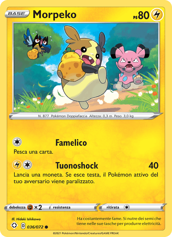 Morpeko, carte 36 de Destino Splendente