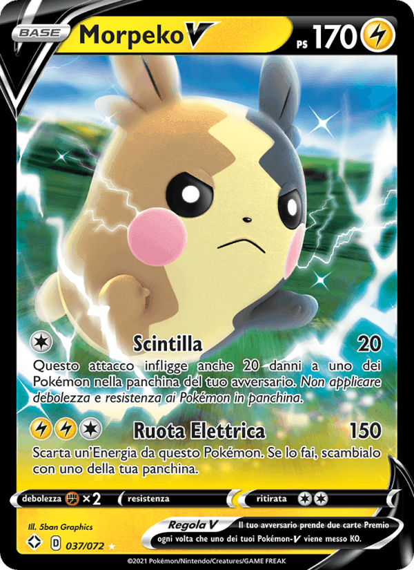 Morpeko V, card 37 from Destino Splendente