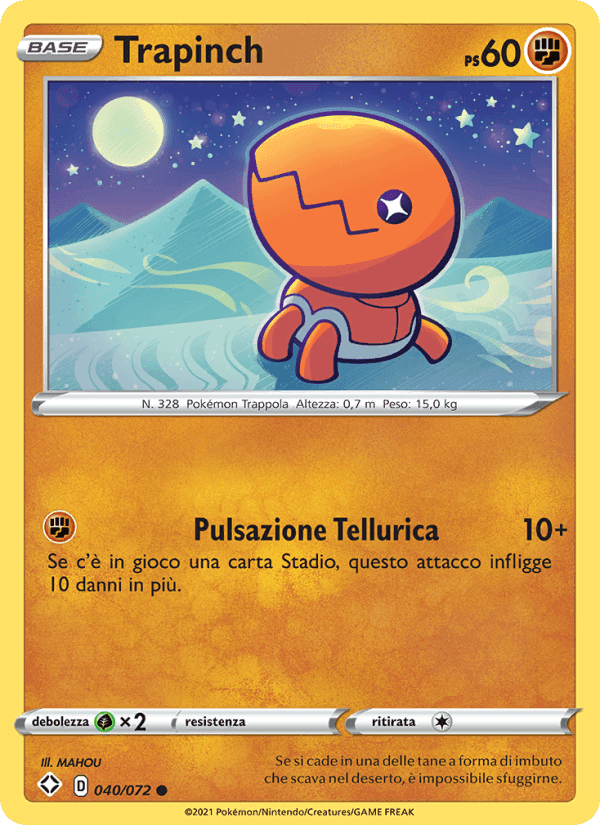 Trapinch, carta 40 di Destino Splendente