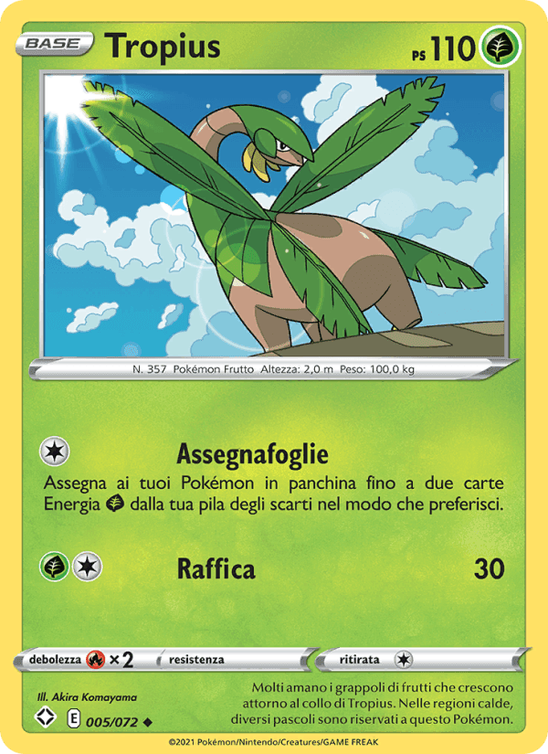 Destino Splendente の 5 番、Tropius