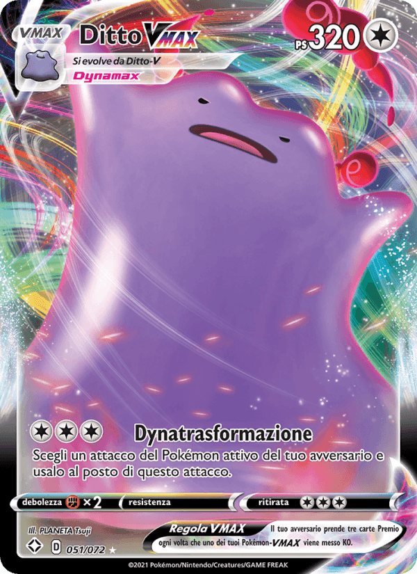 Ditto VMAX, card 51 from Destino Splendente
