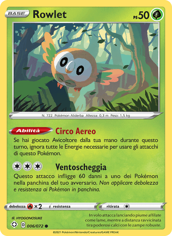 Rowlet, carte 6 de Destino Splendente