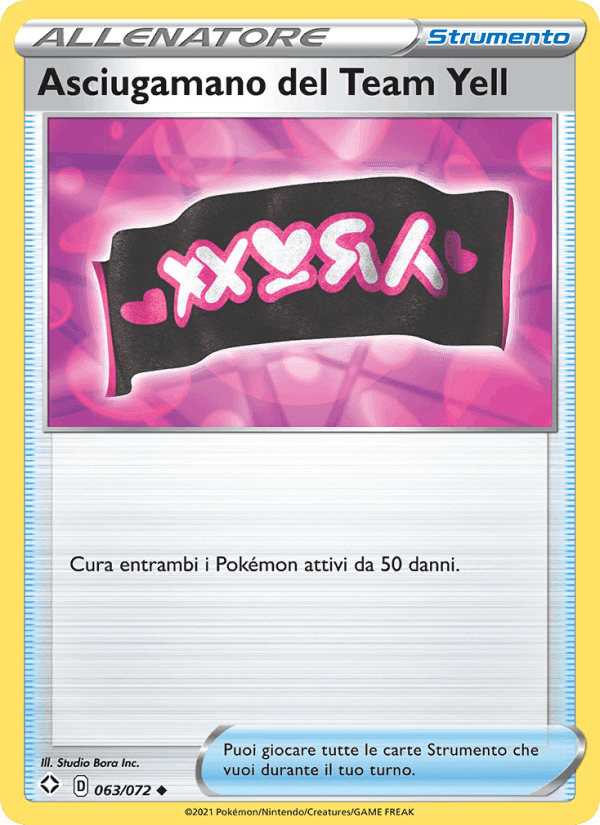 Asciugamano del Team Yell, carta 63 di Destino Splendente