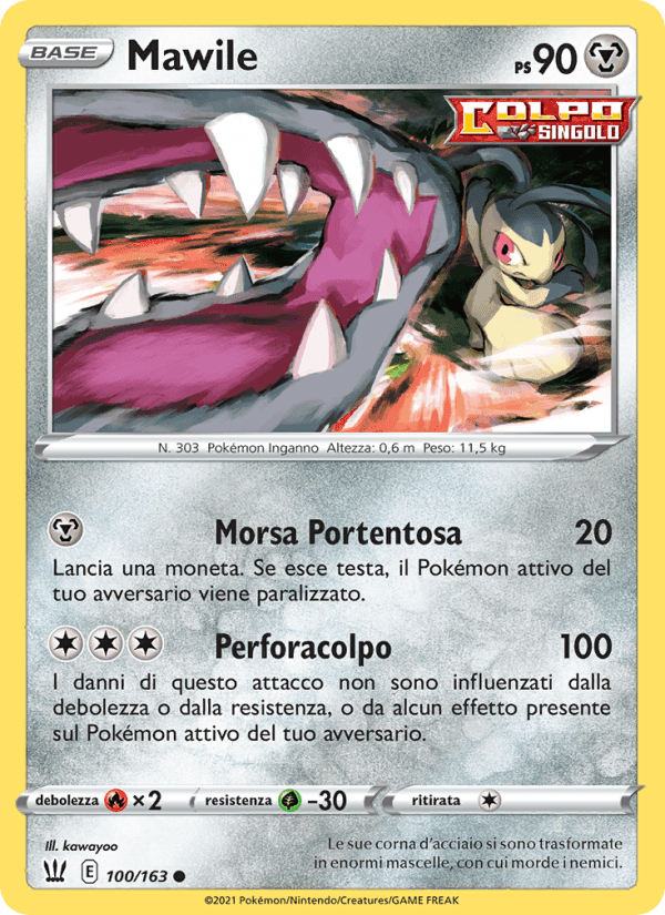 Mawile, carta 100 di Stili di Lotta