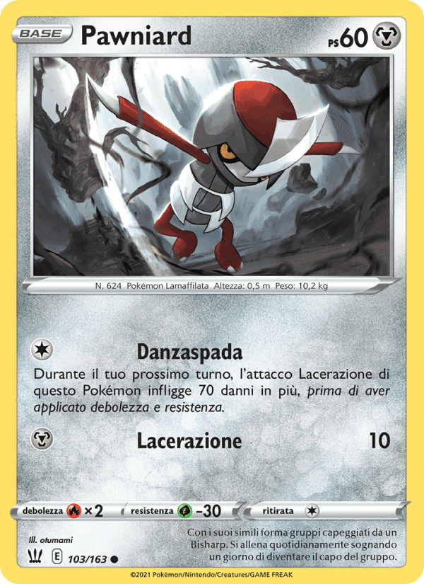 Pawniard, carta 103 di Stili di Lotta