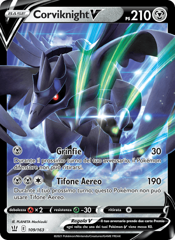 Corviknight V, card 109 from Stili di Lotta