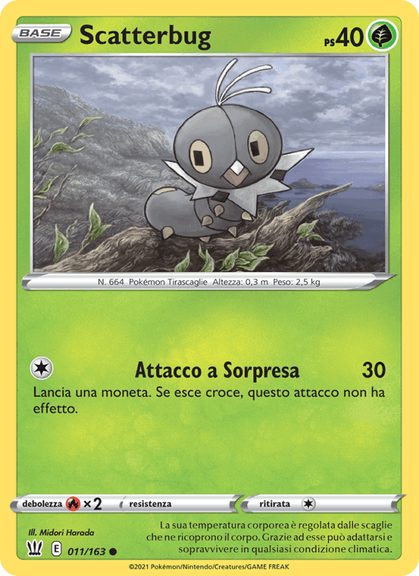 Scatterbug, carta 11 di Stili di Lotta