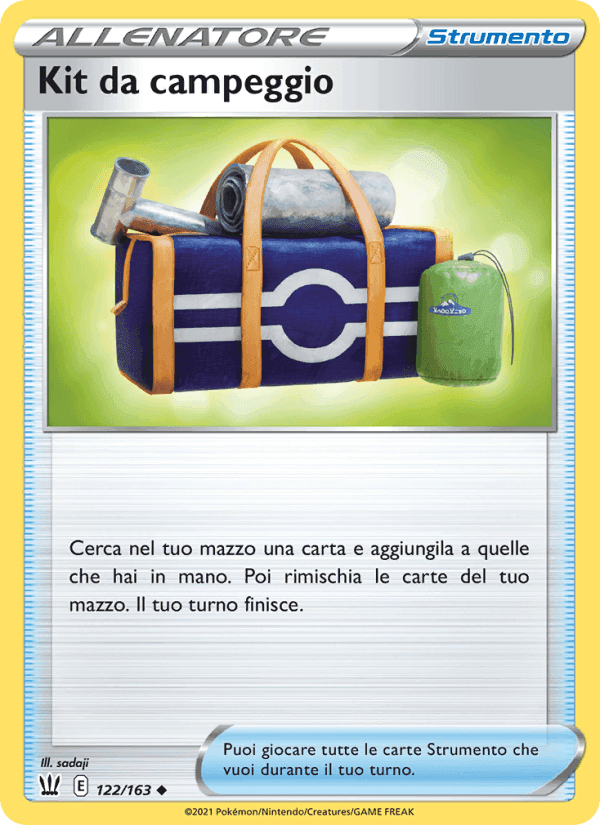 Kit da campeggio, carta 122 di Stili di Lotta