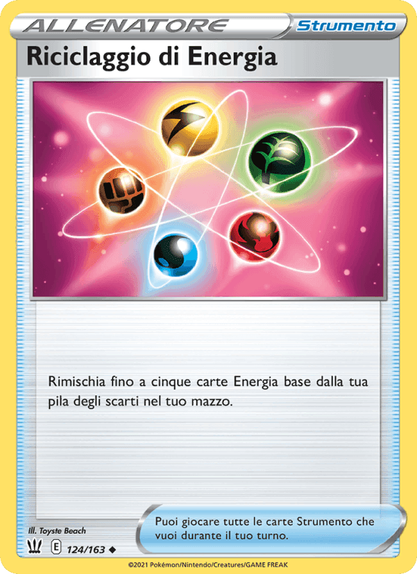 Riciclaggio di Energia, carta 124 di Stili di Lotta