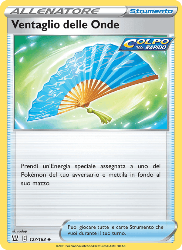 Ventaglio delle Onde, card 127 from Stili di Lotta