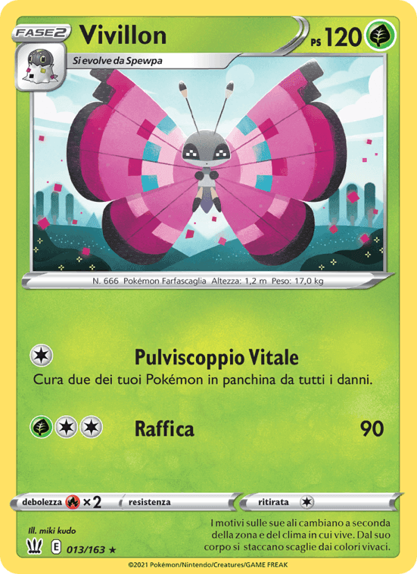 Vivillon, card 13 from Stili di Lotta