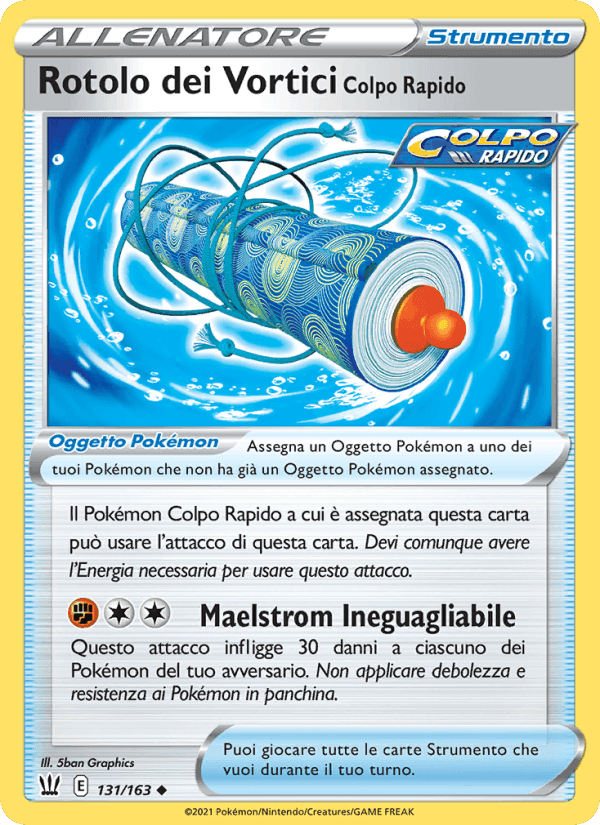 Rotolo dei Vortici Colpo Rapido, card 131 from Stili di Lotta
