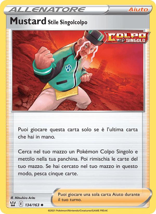 Mustard Stile Singolcolpo, carta 134 di Stili di Lotta
