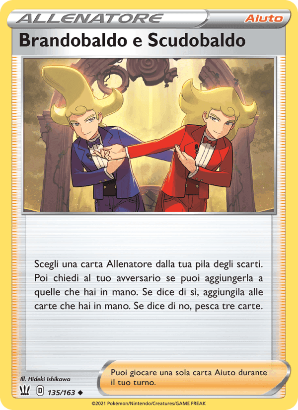 Brandobaldo e Scudobaldo, card 135 from Stili di Lotta