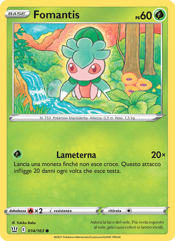 Fomantis, carte 14 de Stili di Lotta