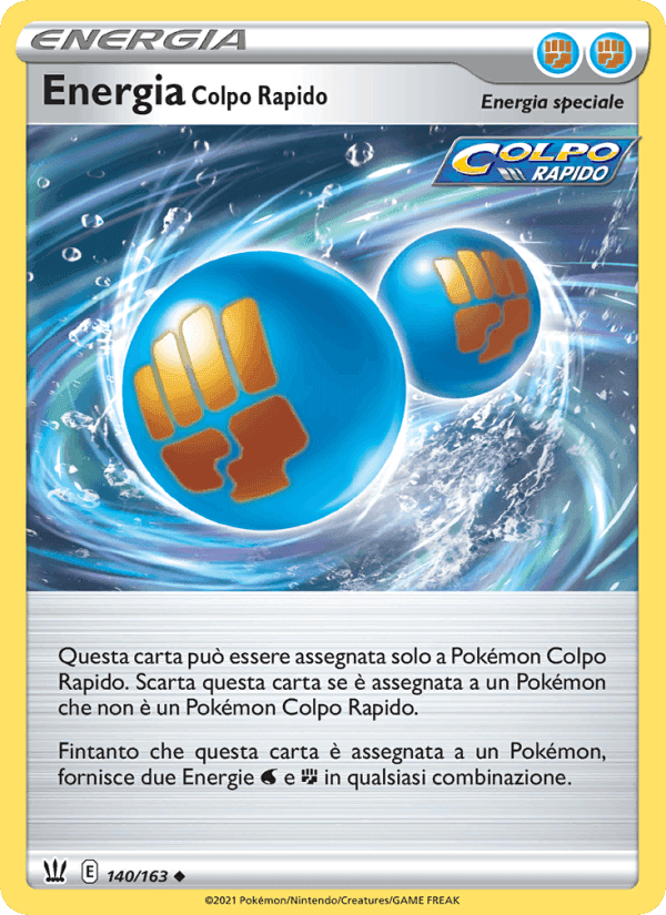 Energia Colpo Rapido, carta 140 di Stili di Lotta