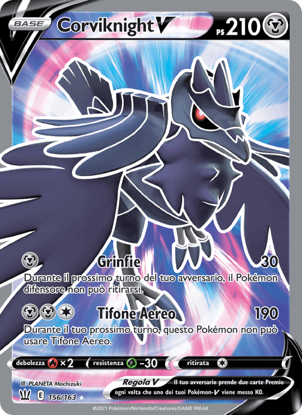 Corviknight V, card 156 from Stili di Lotta