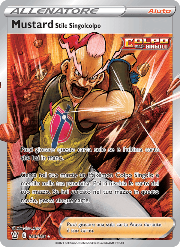 Mustard Stile Singolcolpo, carta 163 di Stili di Lotta