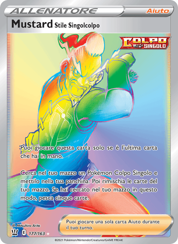 Mustard Stile Singolcolpo, card 177 from Stili di Lotta