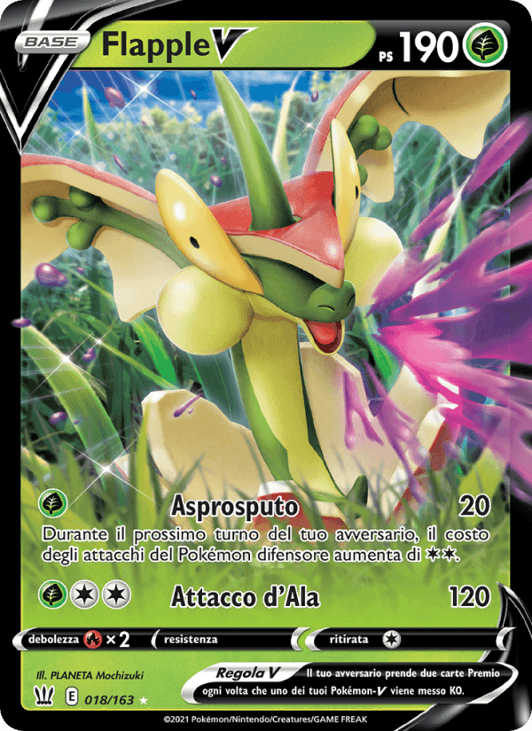 Flapple V, carta 18 di Stili di Lotta