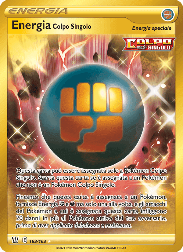 Energia Colpo Singolo, card 183 from Stili di Lotta