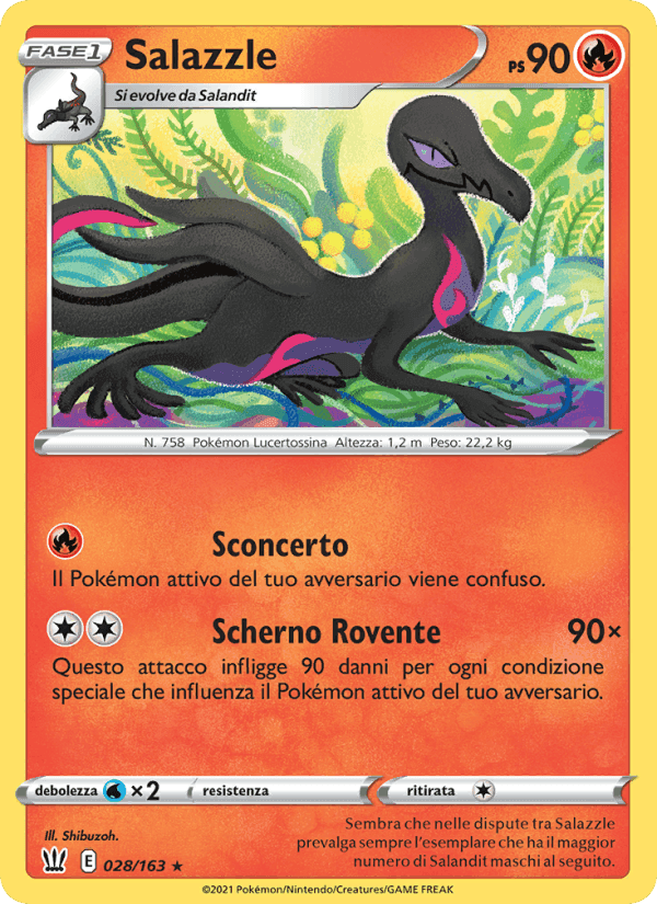 Salazzle, carta 28 di Stili di Lotta
