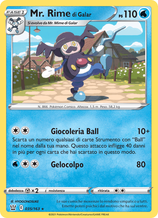 Mr. Rime di Galar, carta 35 di Stili di Lotta
