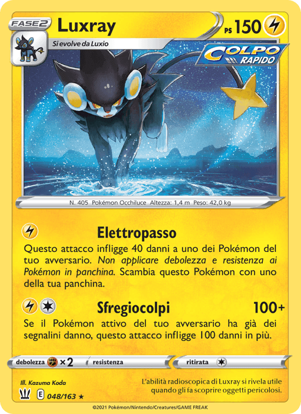Luxray, carta 48 di Stili di Lotta