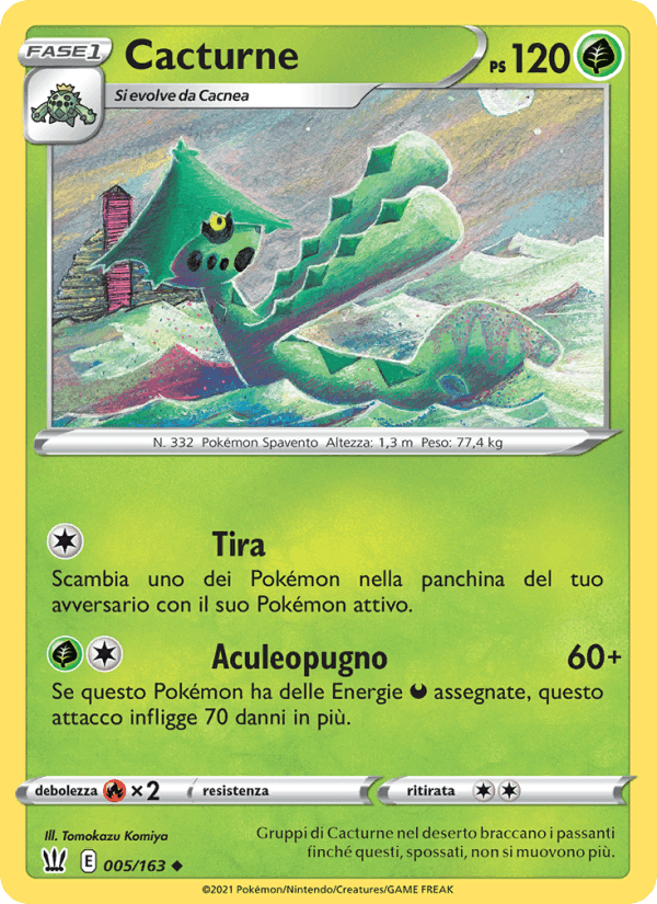Cacturne, carte 5 de Stili di Lotta